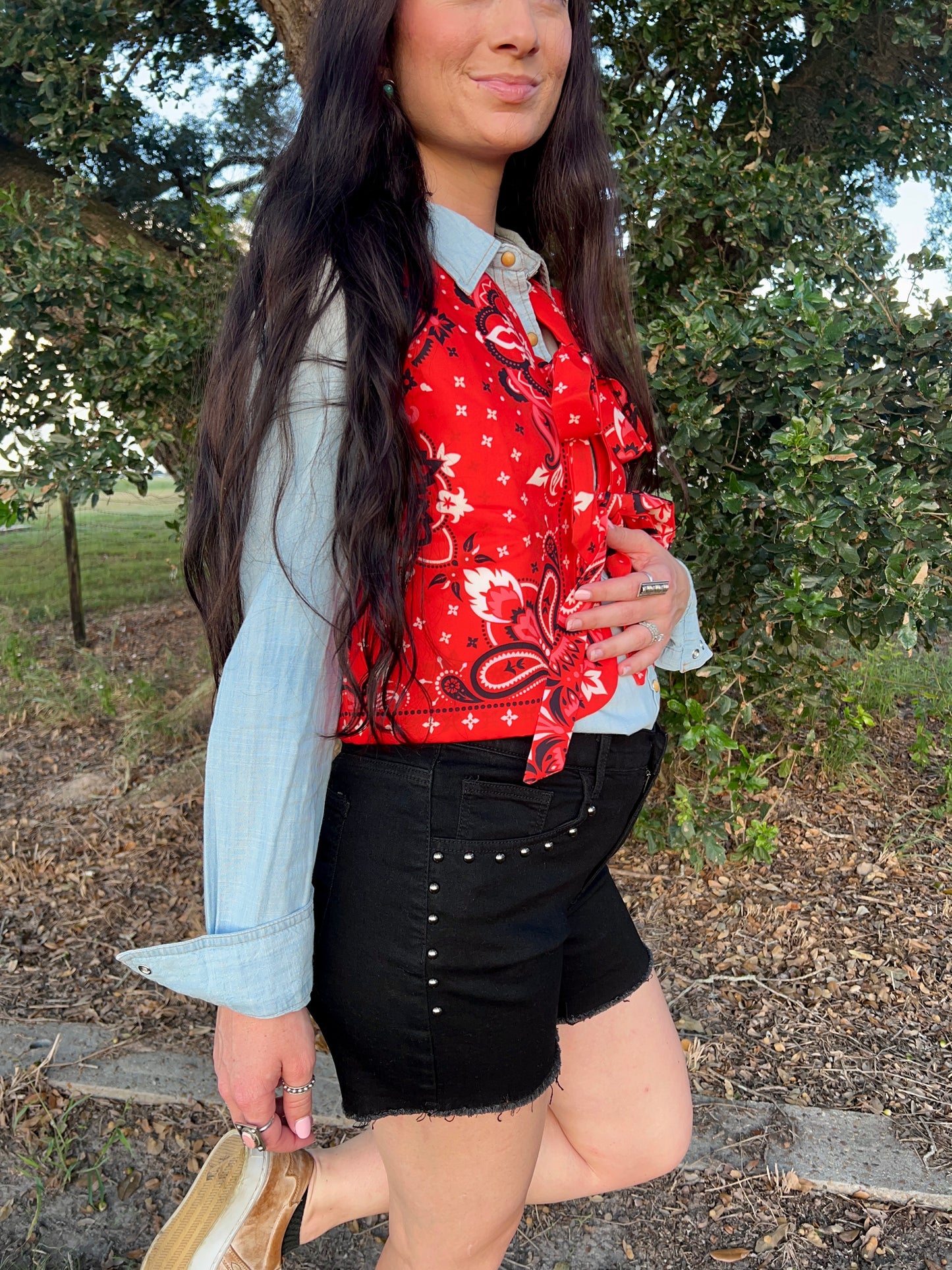 The Shenandoah Stud Shorts