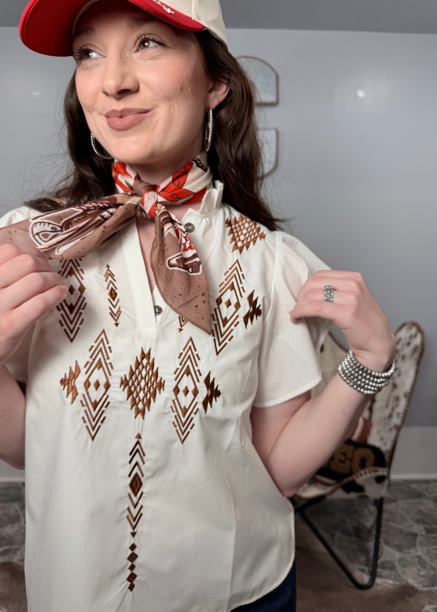 The Classic Embroidered Top