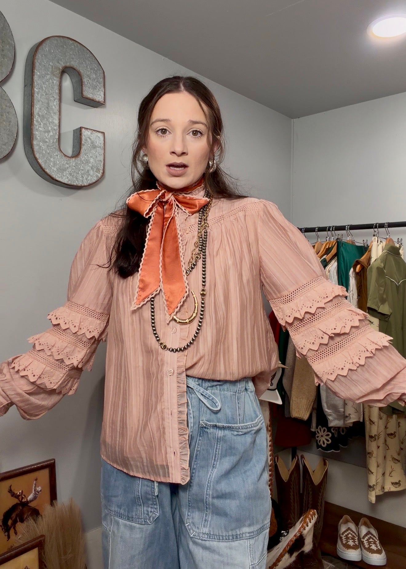 The Peyton Top in Blush