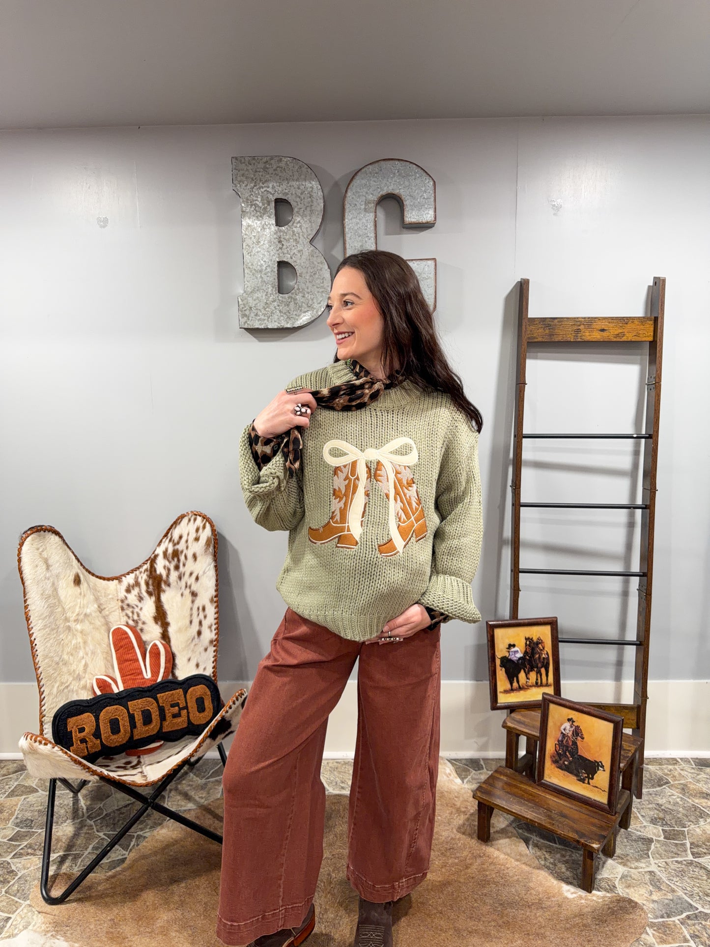 Boot Scootin Sweetheart Sweater