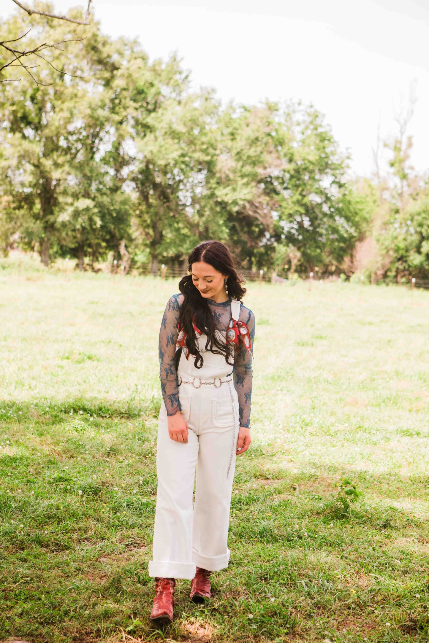 The Kayce Lace Top- Teal **READ DESCRIPTION**