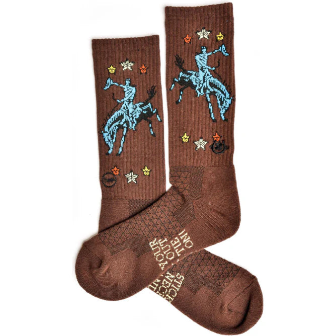 Fringe Long Live Brown Performance Socks