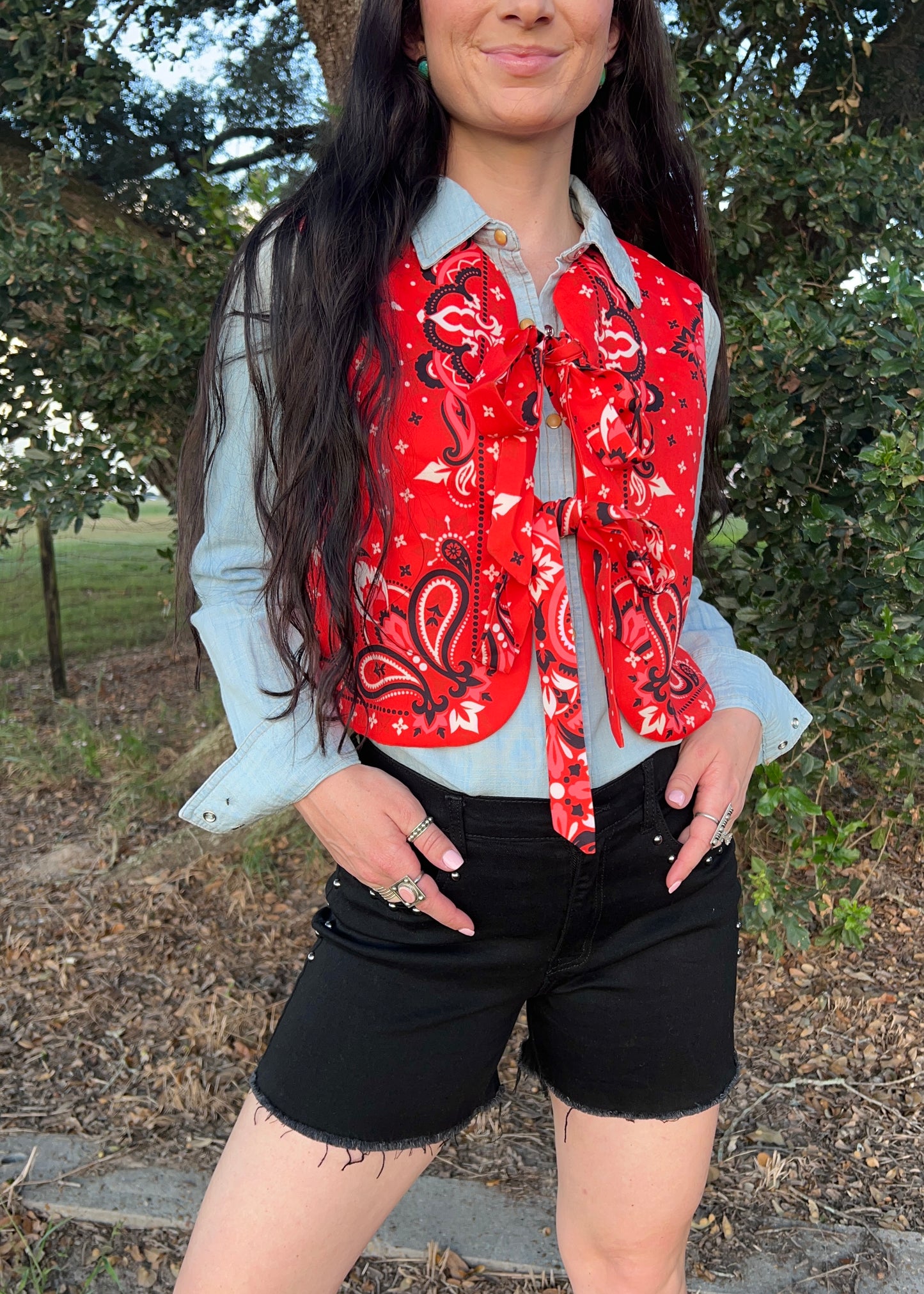 The Marianne Denim Pearl Snap