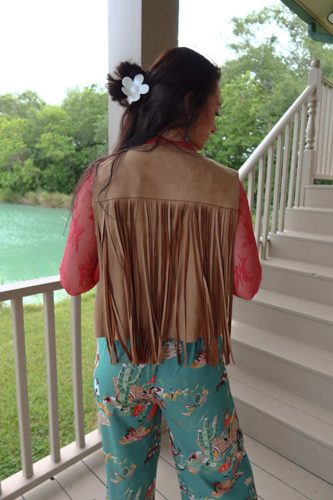 The Harlow Suede Vest