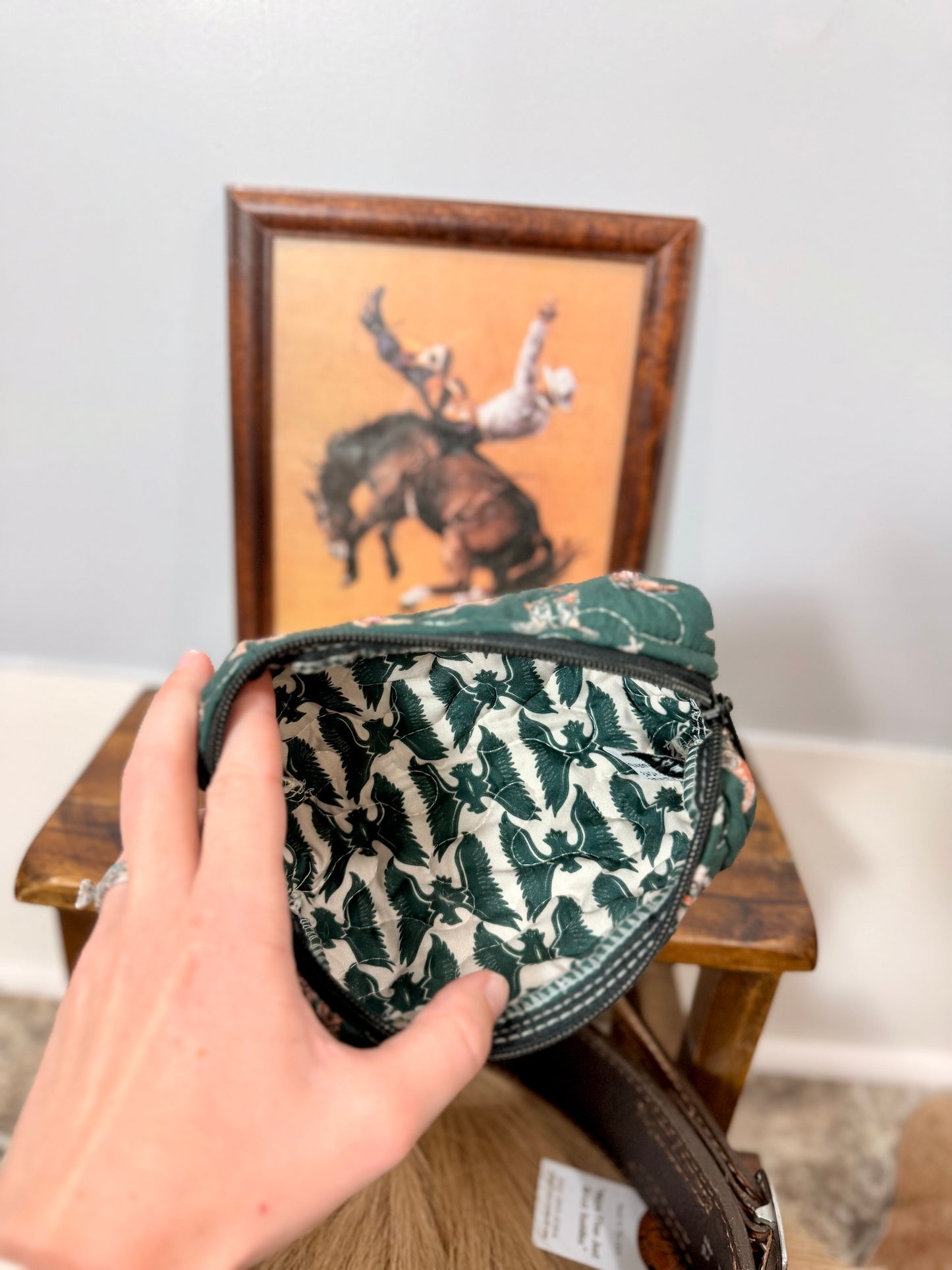 Thunderbird Boots Emerald Quilted Small Tools Bag