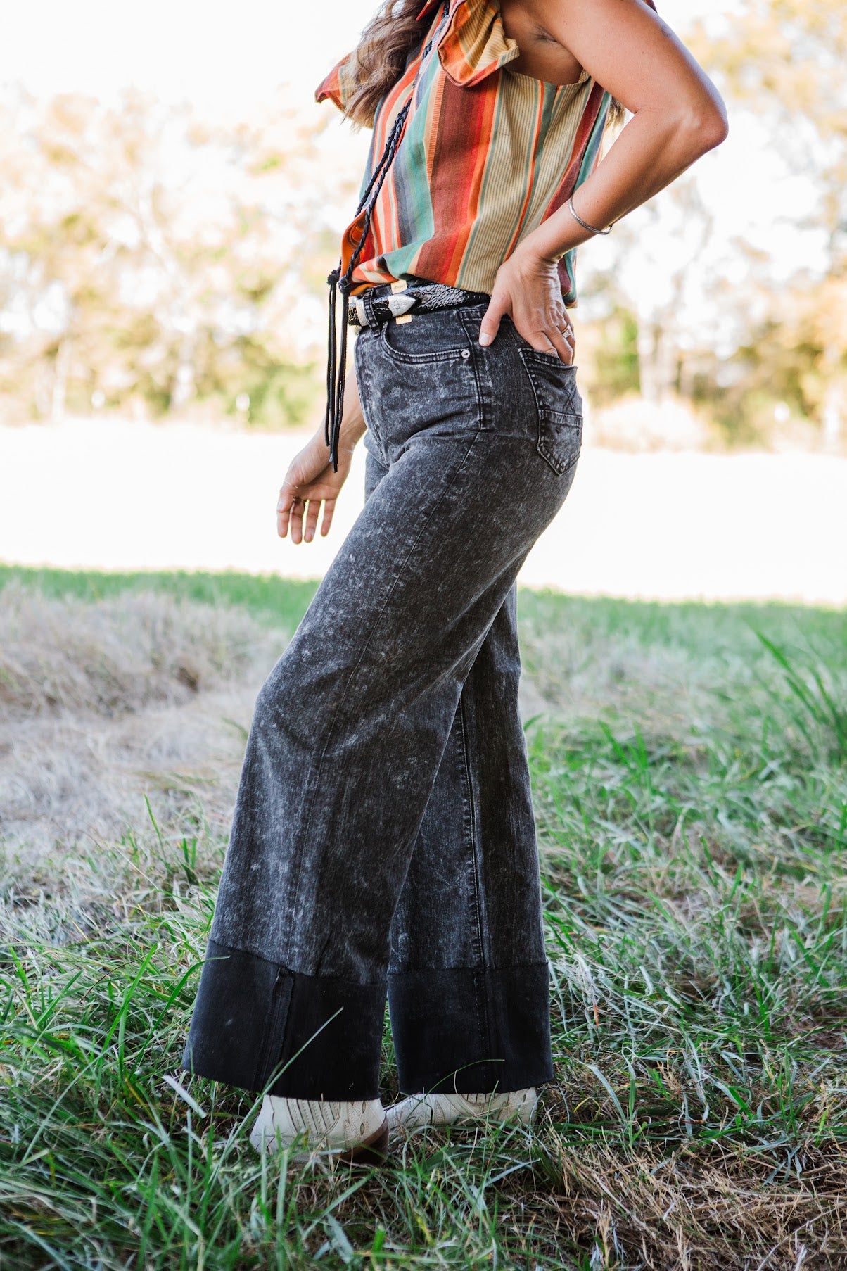 The Honey Black Stone Jean