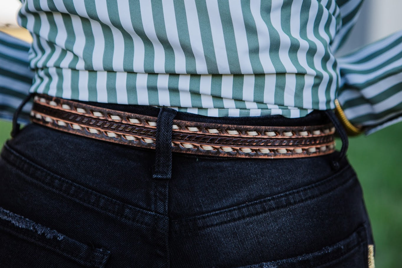 Brown Vintage Tapered Belt