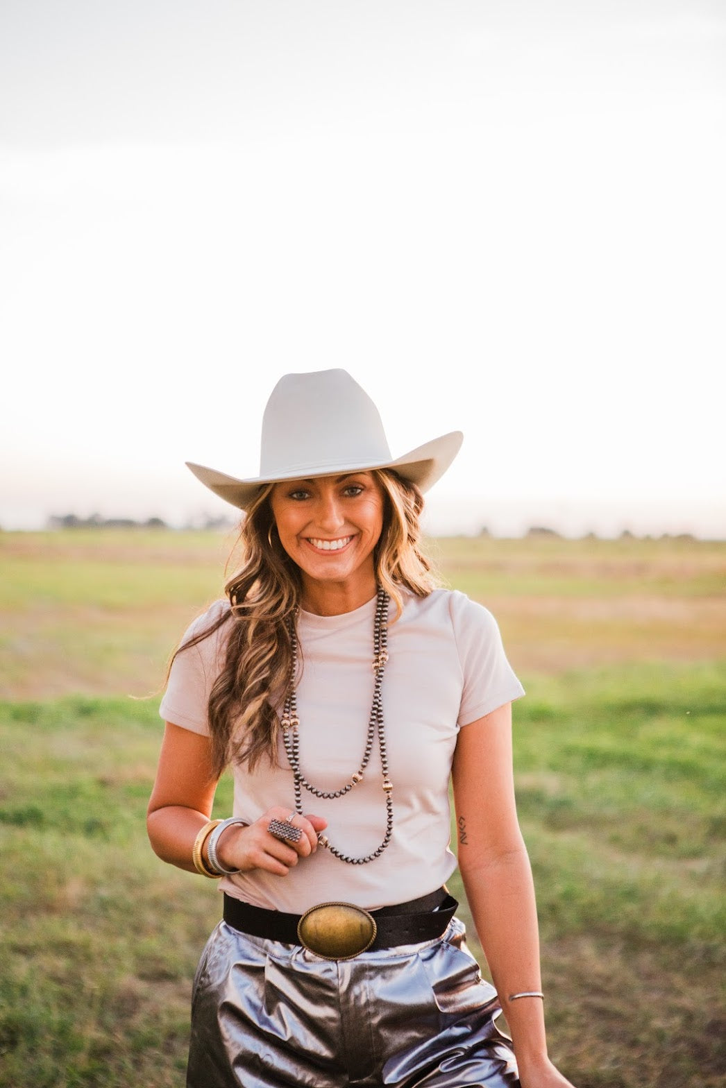 The 66" Two Toned Beaded Necklace