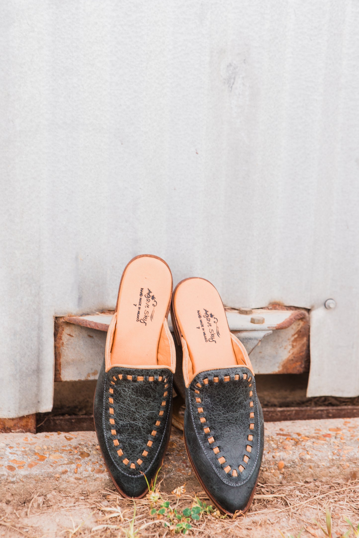 Adaire Mule- Blue Deer/Tan