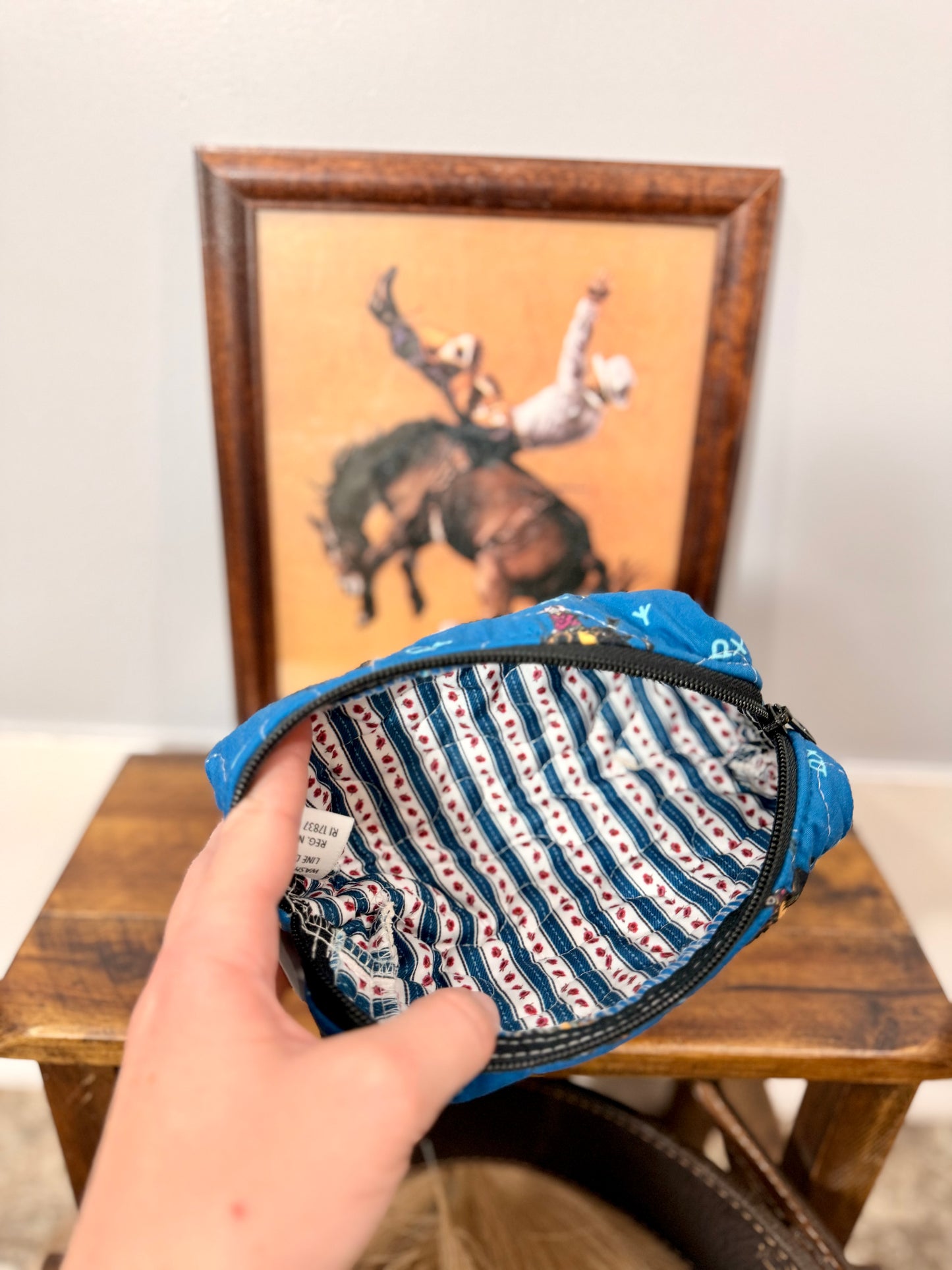 Rosie Rider Peacock Quilted Small Tools Bag