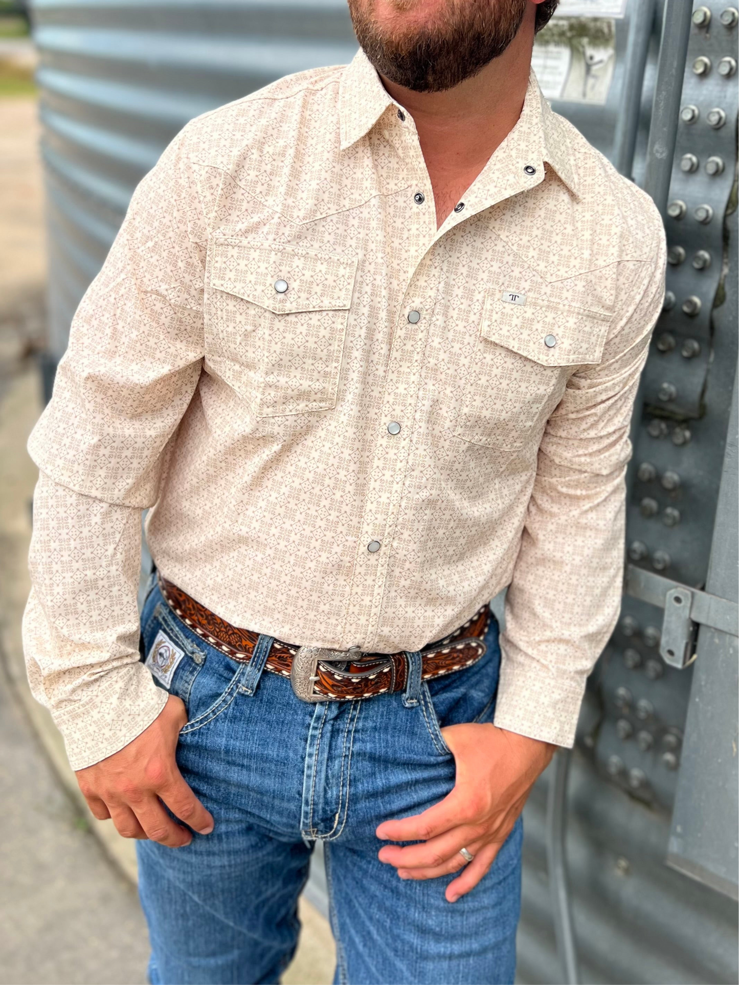 The Collin Pearl Snap- Long Sleeve