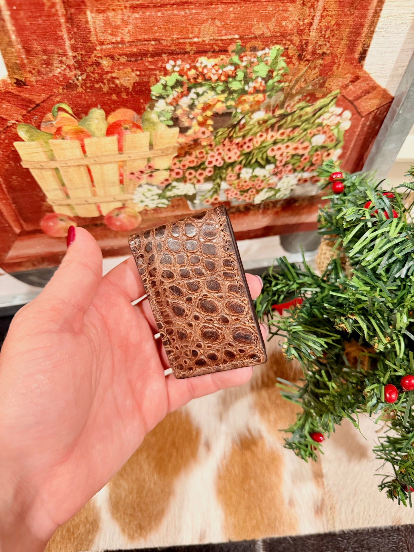 Stetson Money Clip- Cognac