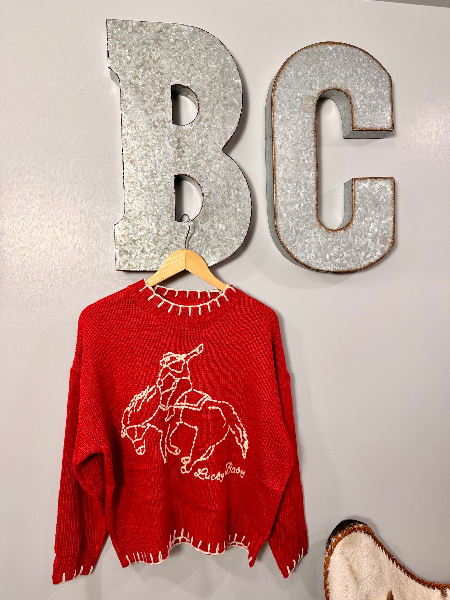 The Lucky Baby Stitched Sweater