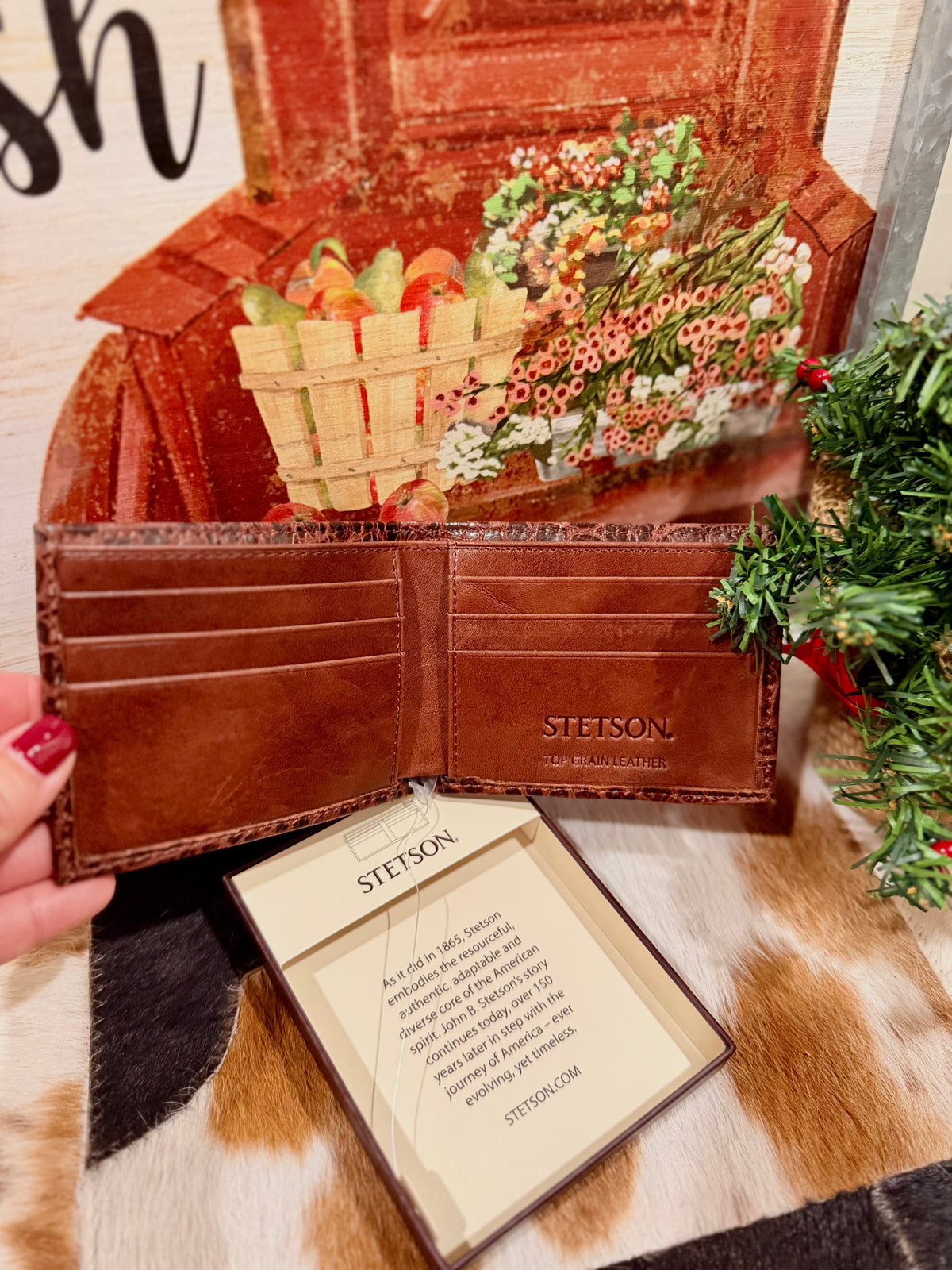 Stetson Bifold Wallet Cognac