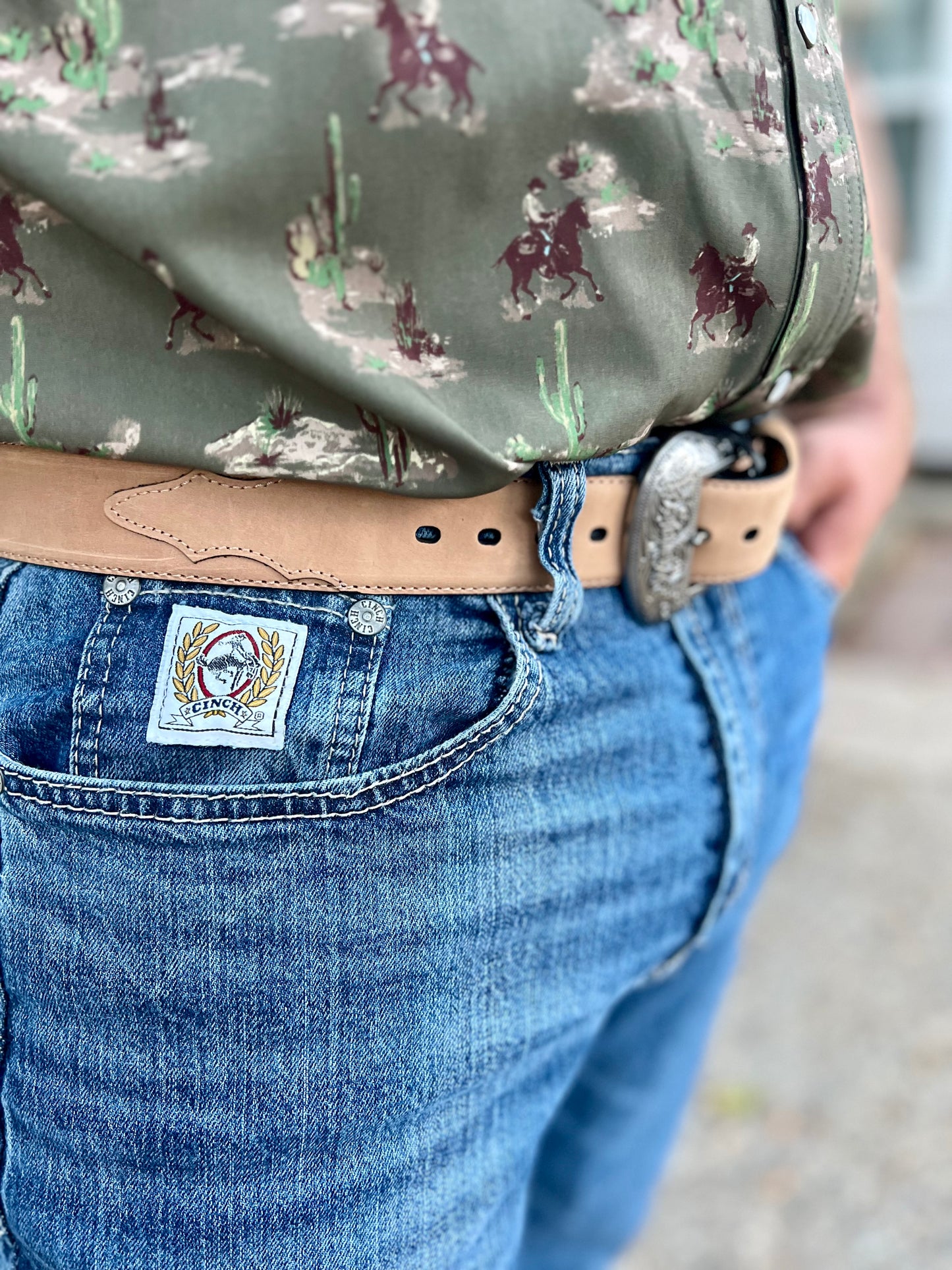 Men's Tan Wrangler Belt