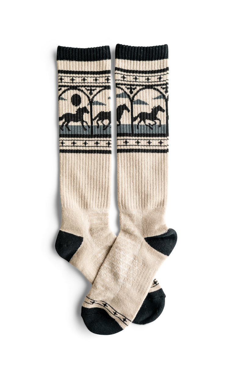 The Bad Cowgirl Co. Midnight Stampede Socks