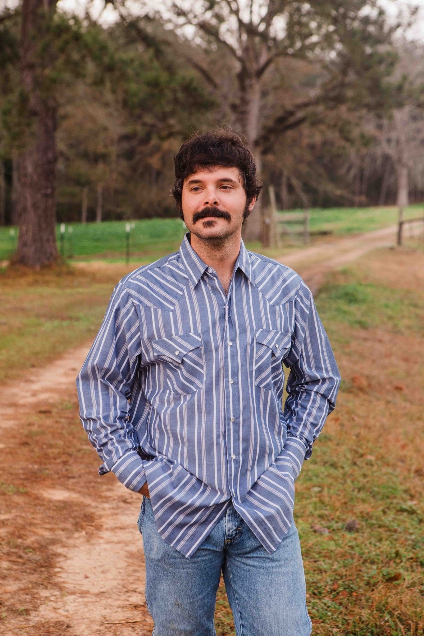 The Decade Stripe Pearl Snap - Big Country's Western WearSmall