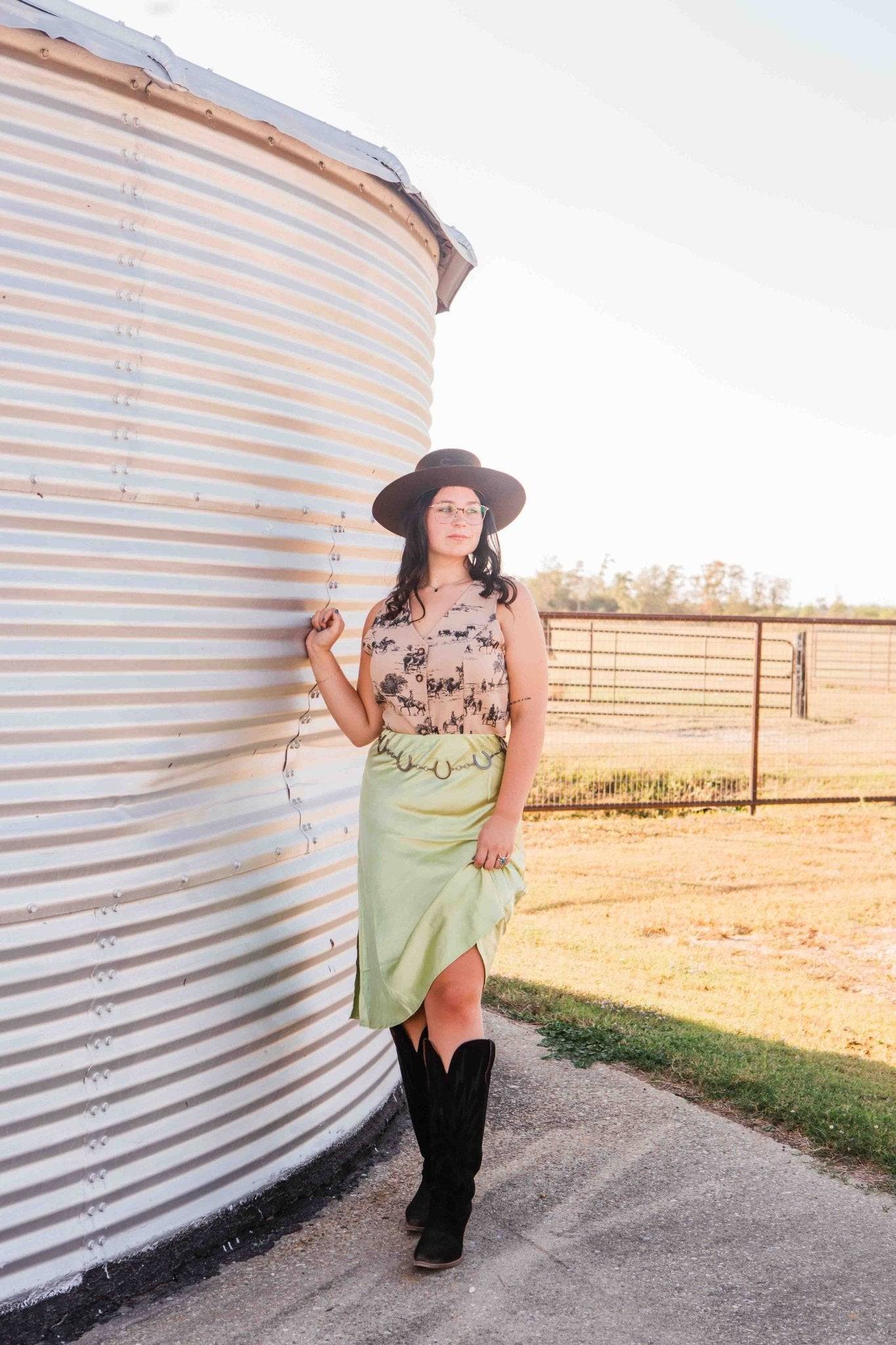 The Horseshoe - Metallic Silver - Big Country's Western Wear