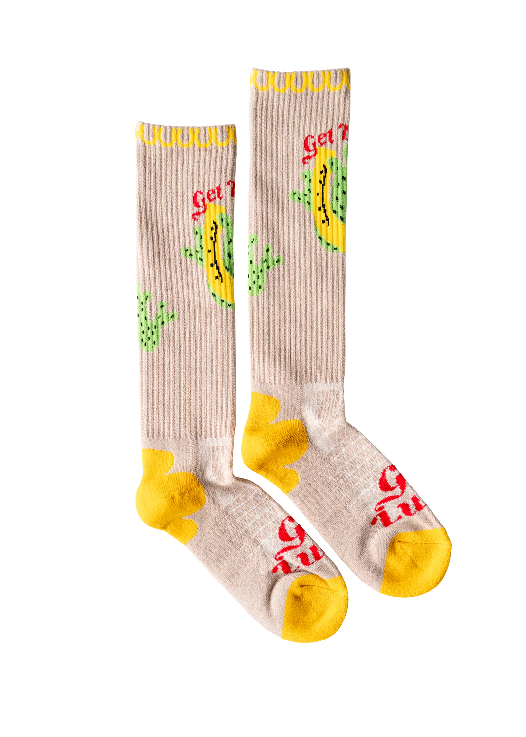 Get Lucky Tan Performance Socks