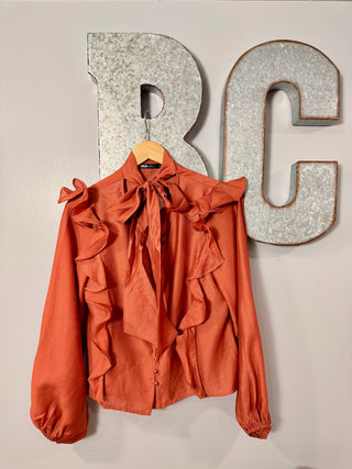 The Betty Sue Blouse in Spice