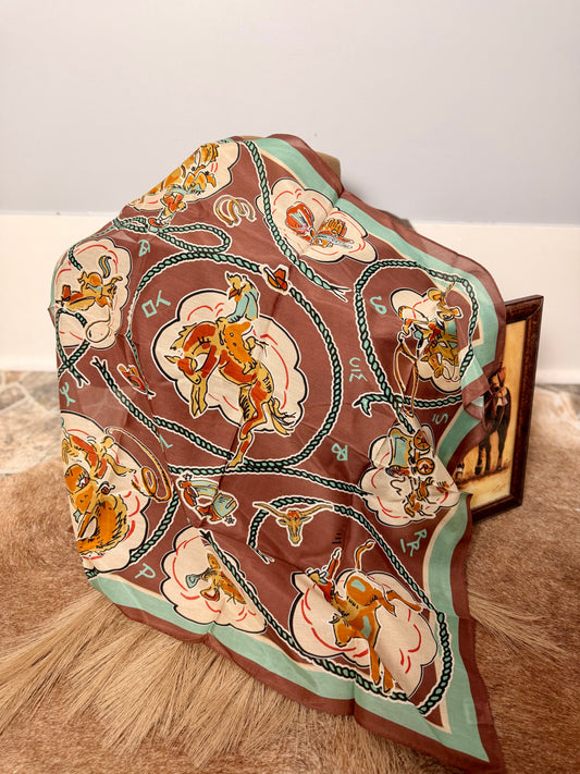 Retro Roping Shorty Wild Rag Scarf - Vintage Charm