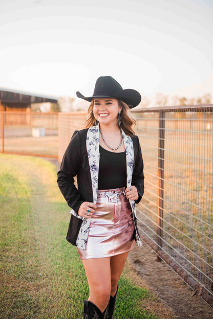 The Buckle Strap Bodysuit- Black