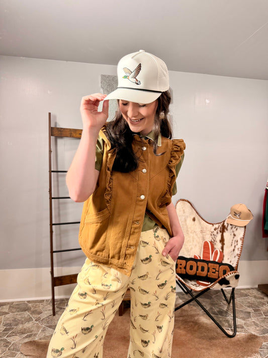 Flying South Trucker in White