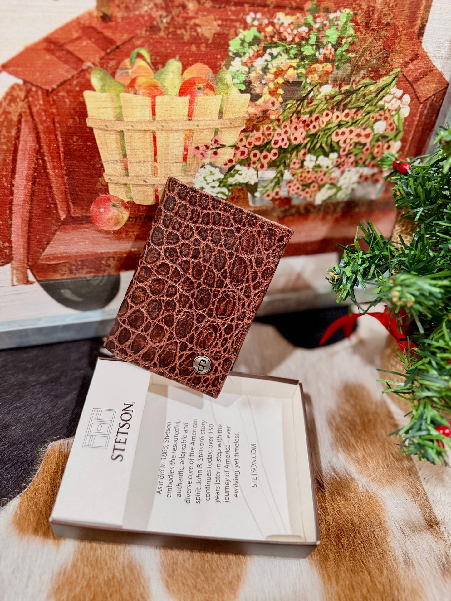 Stetson Trifold- Cognac