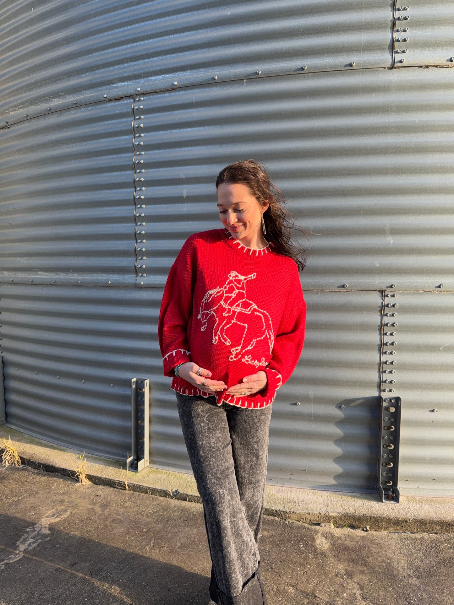 The Lucky Baby Stitched Sweater