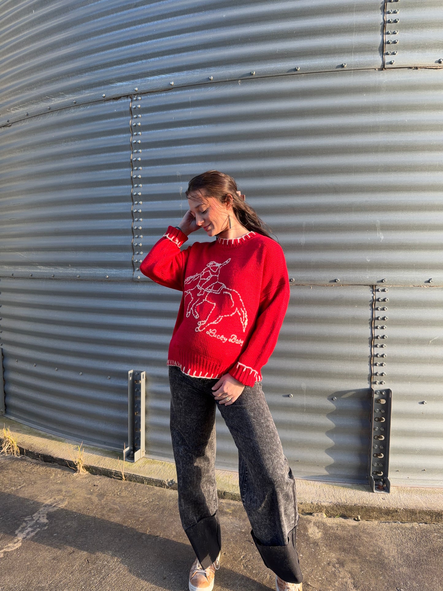 The Lucky Baby Stitched Sweater