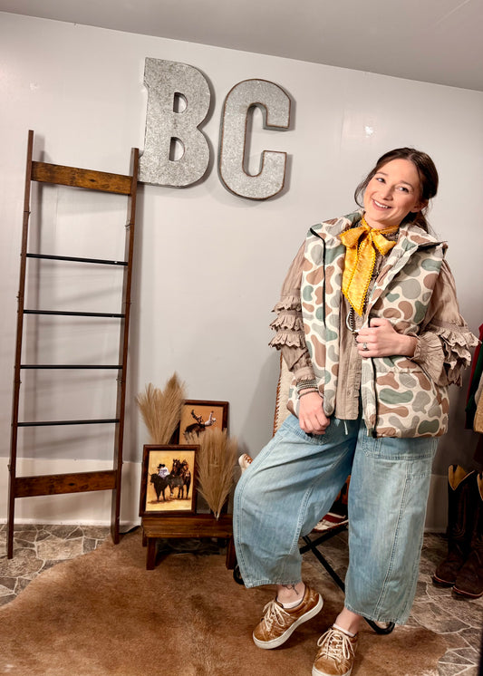 The Camo Grit Puffer Vest