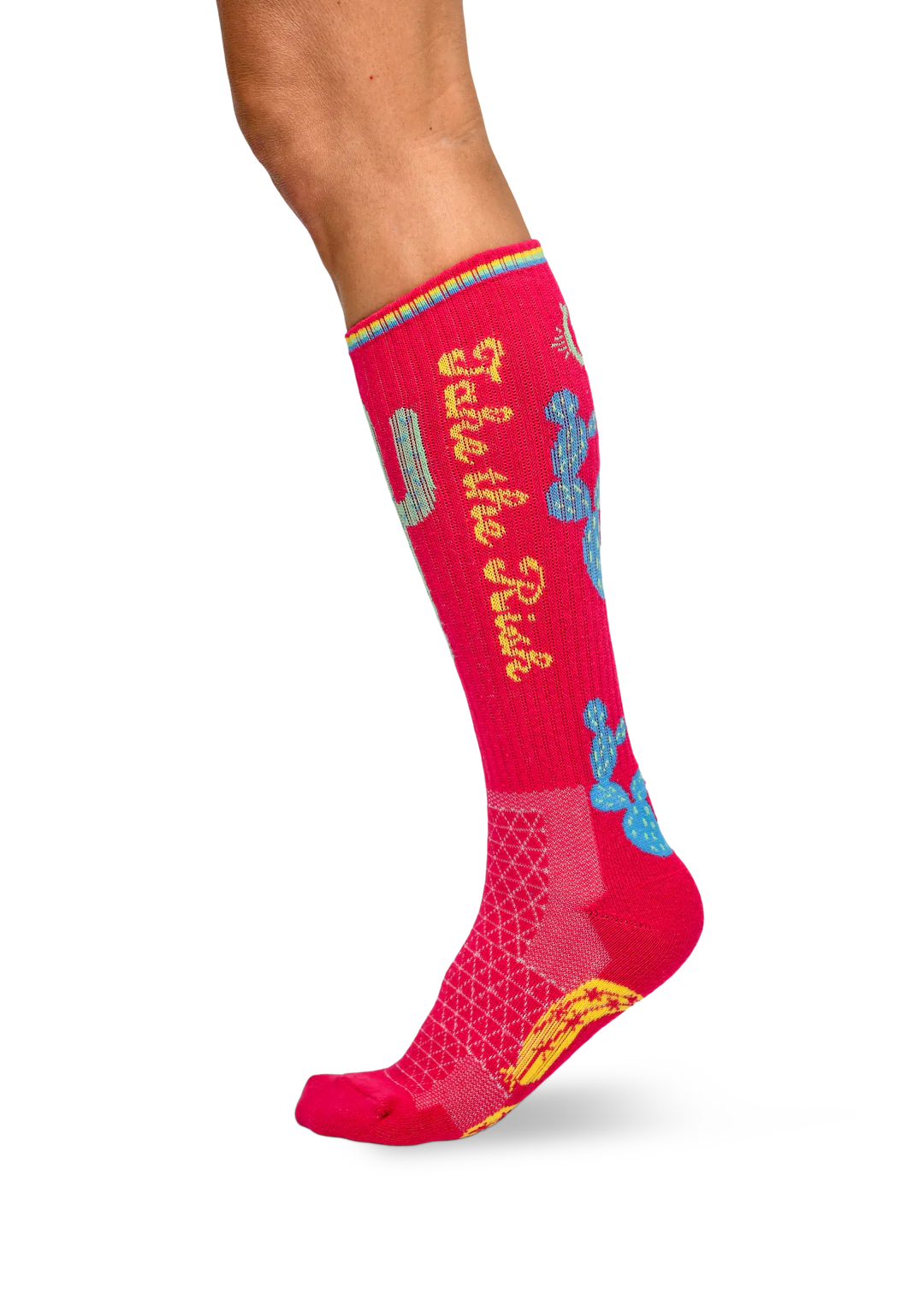 Take the Risk Hot Pink Performance Socks