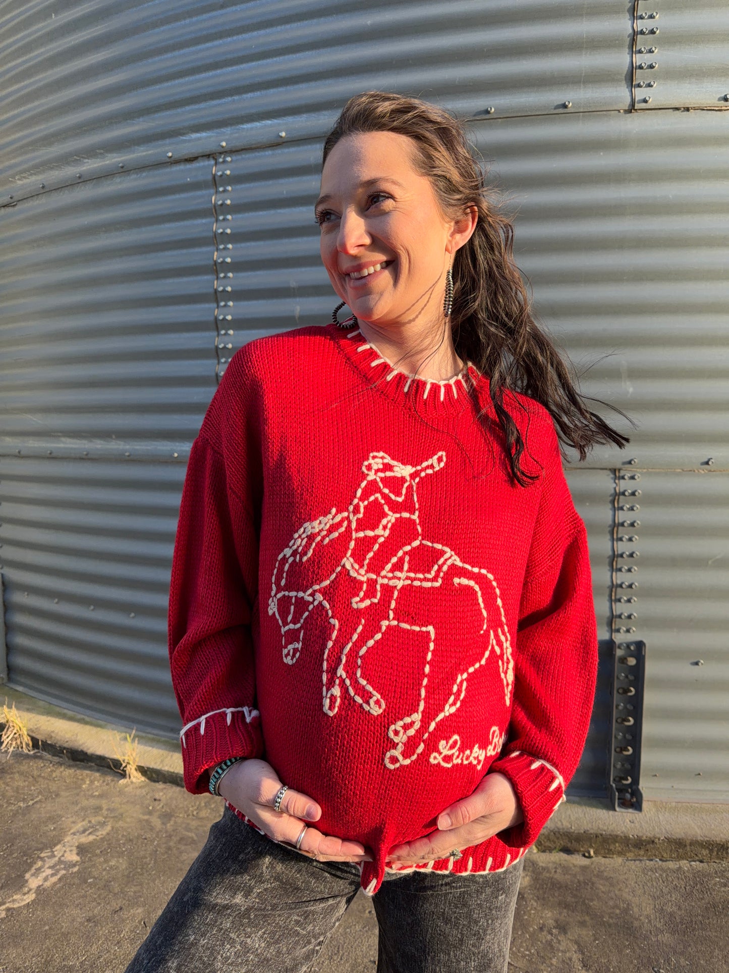 The Lucky Baby Stitched Sweater