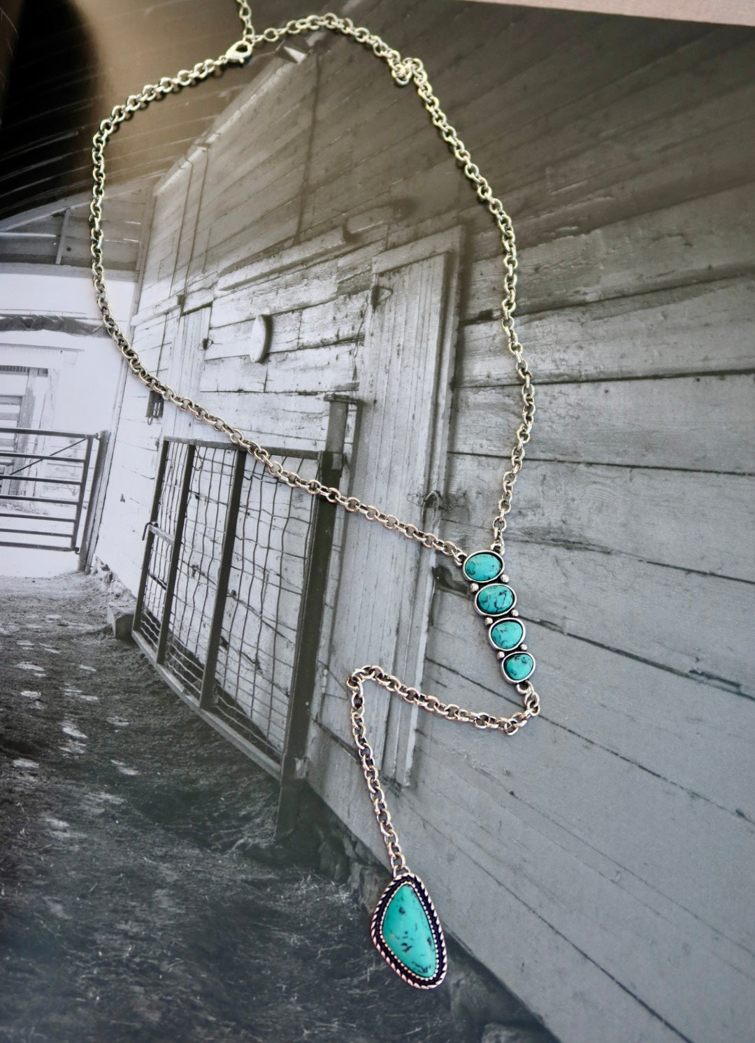 The Juniper Burnished Lariat Necklace