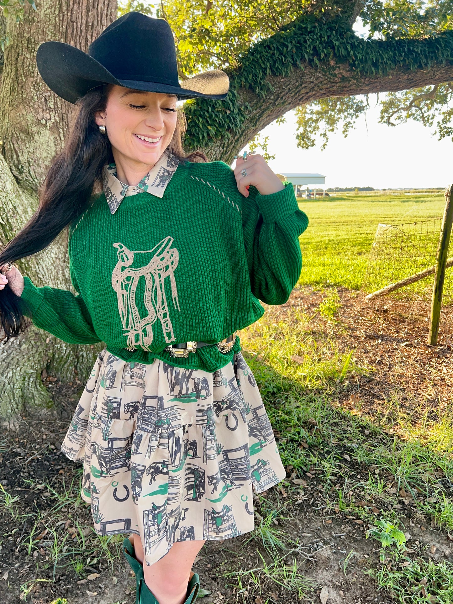 Saddle Straps Sweater