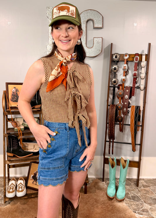 Dusty Trails Denim Shorts