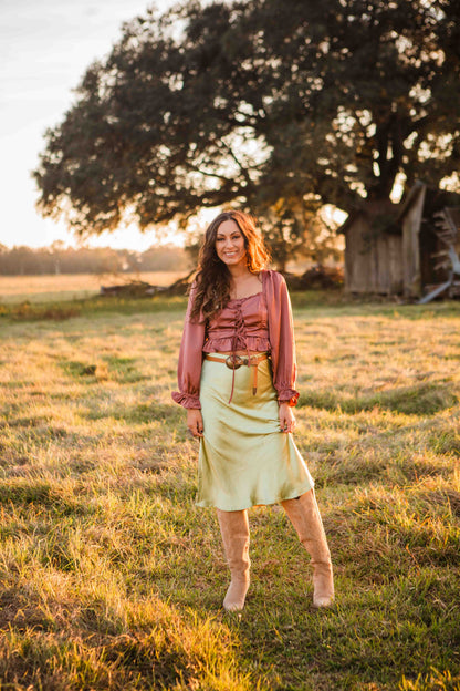 The Della Raye Skirt- Sage