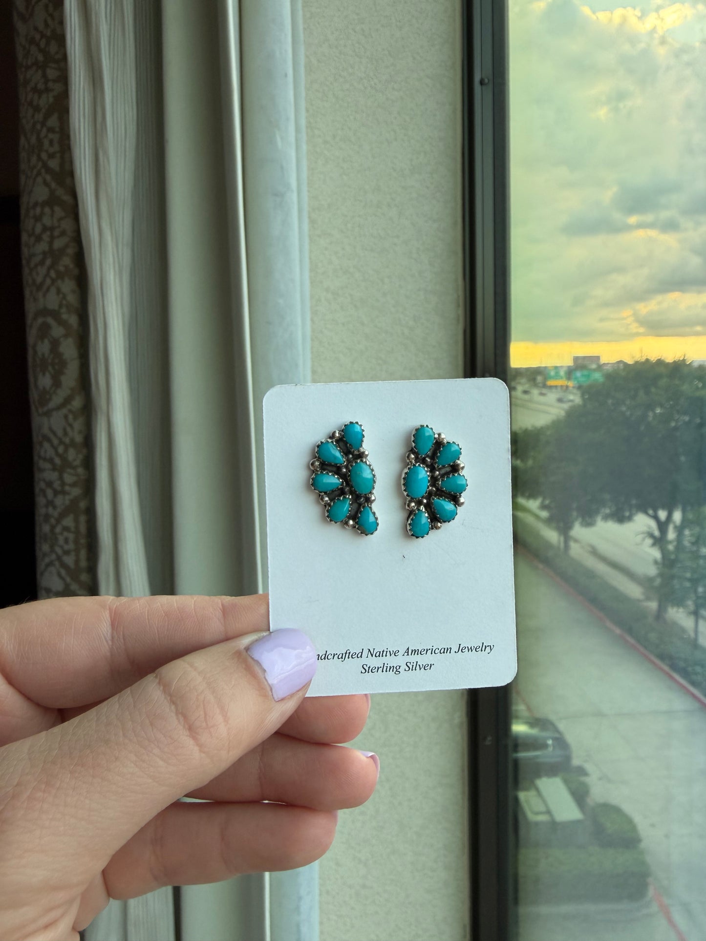 Blue Ridge Half Cluster Earring