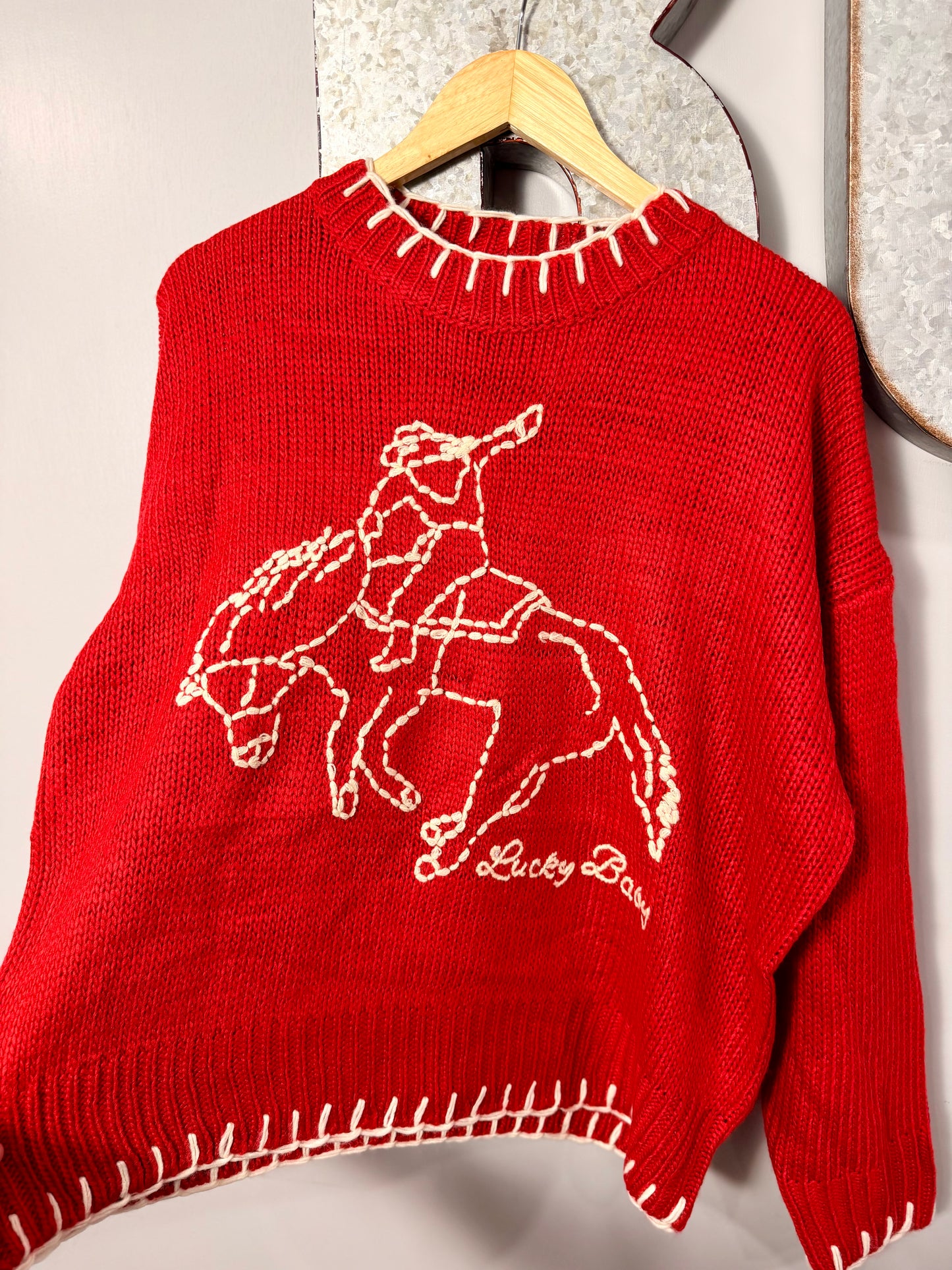 The Lucky Baby Stitched Sweater