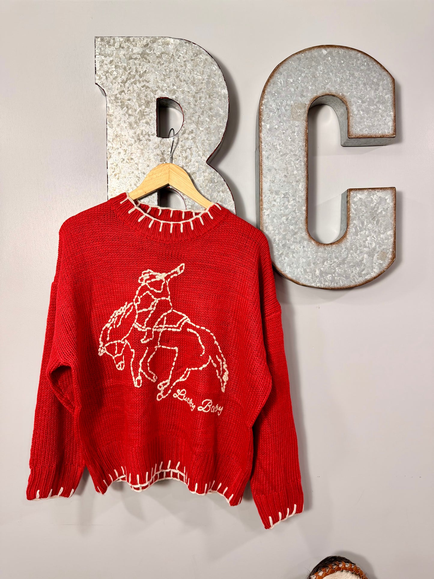 The Lucky Baby Stitched Sweater