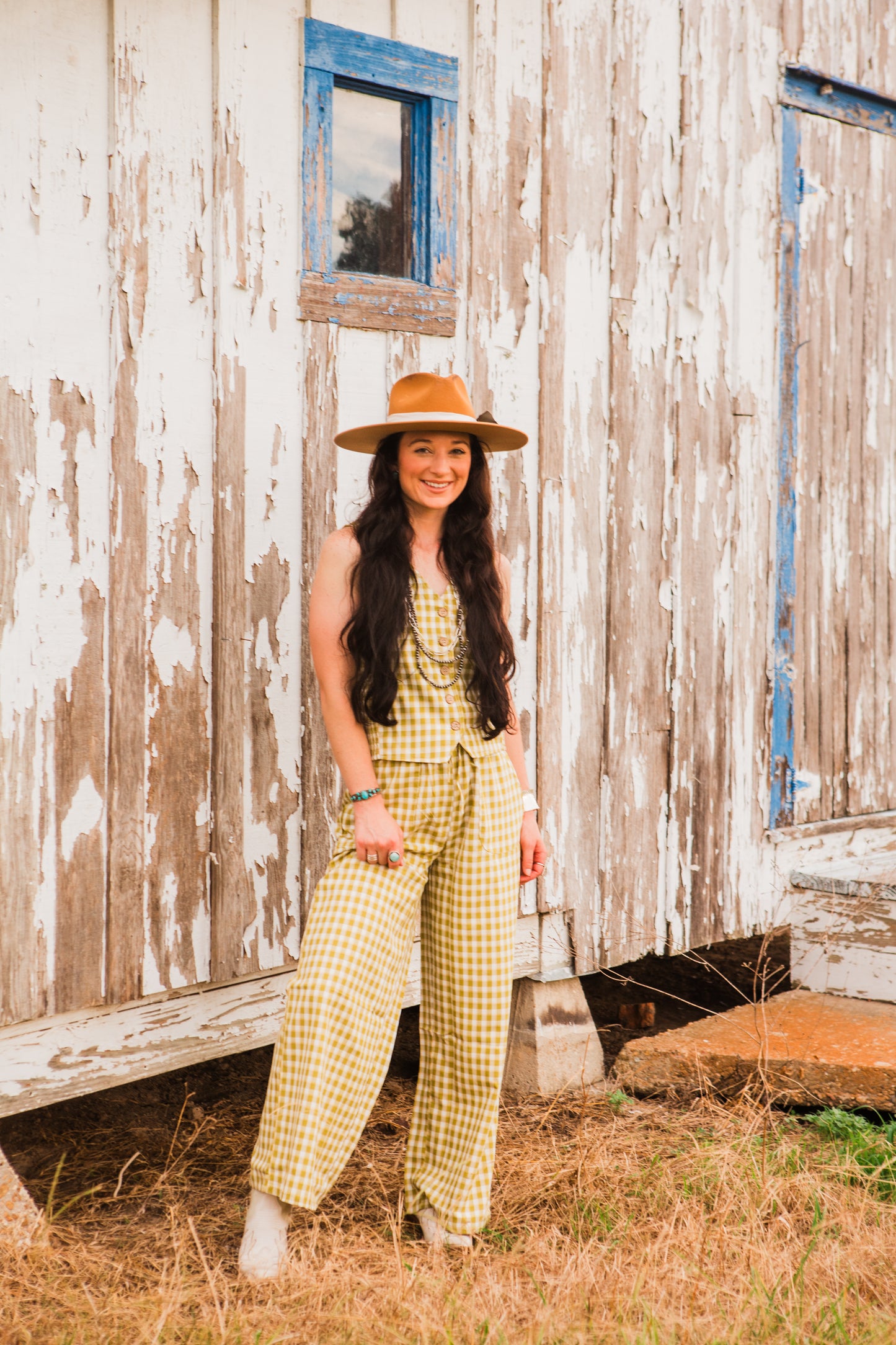 The Tanya Gingham Top