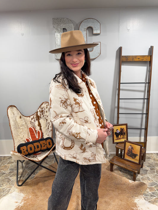 The Frontier Jacket - White Cowboy Jacket