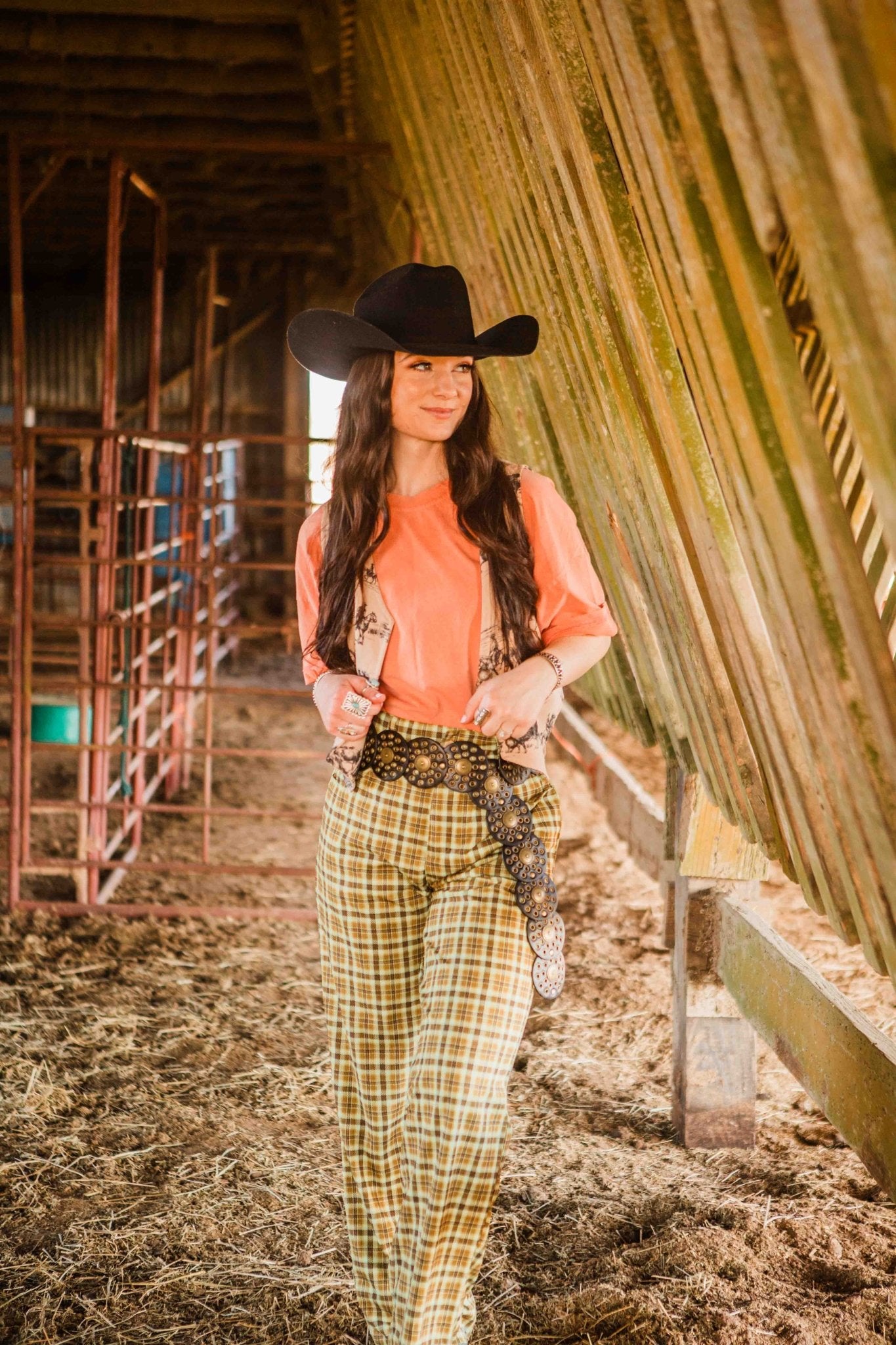 90s Oversized Tee - Peach - Big Country's Western WearS/M