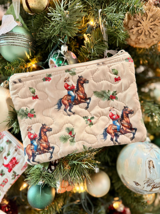 Cowboy Christmas Quilted Bag
