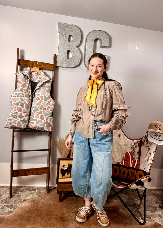 The Peyton Top in Mocha