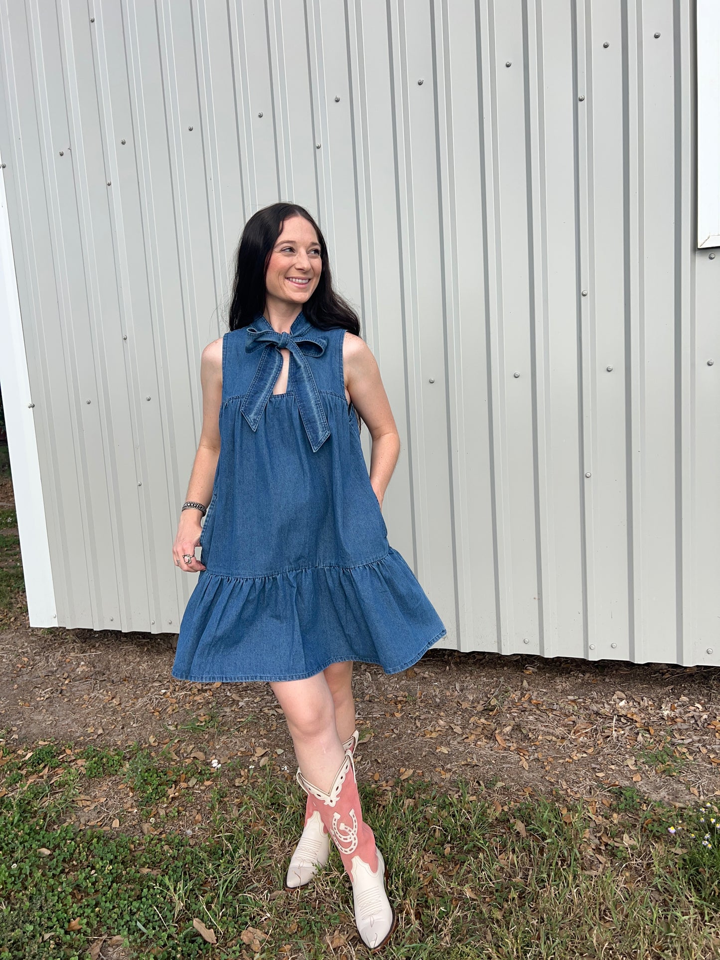 The Caroline Bow Dress