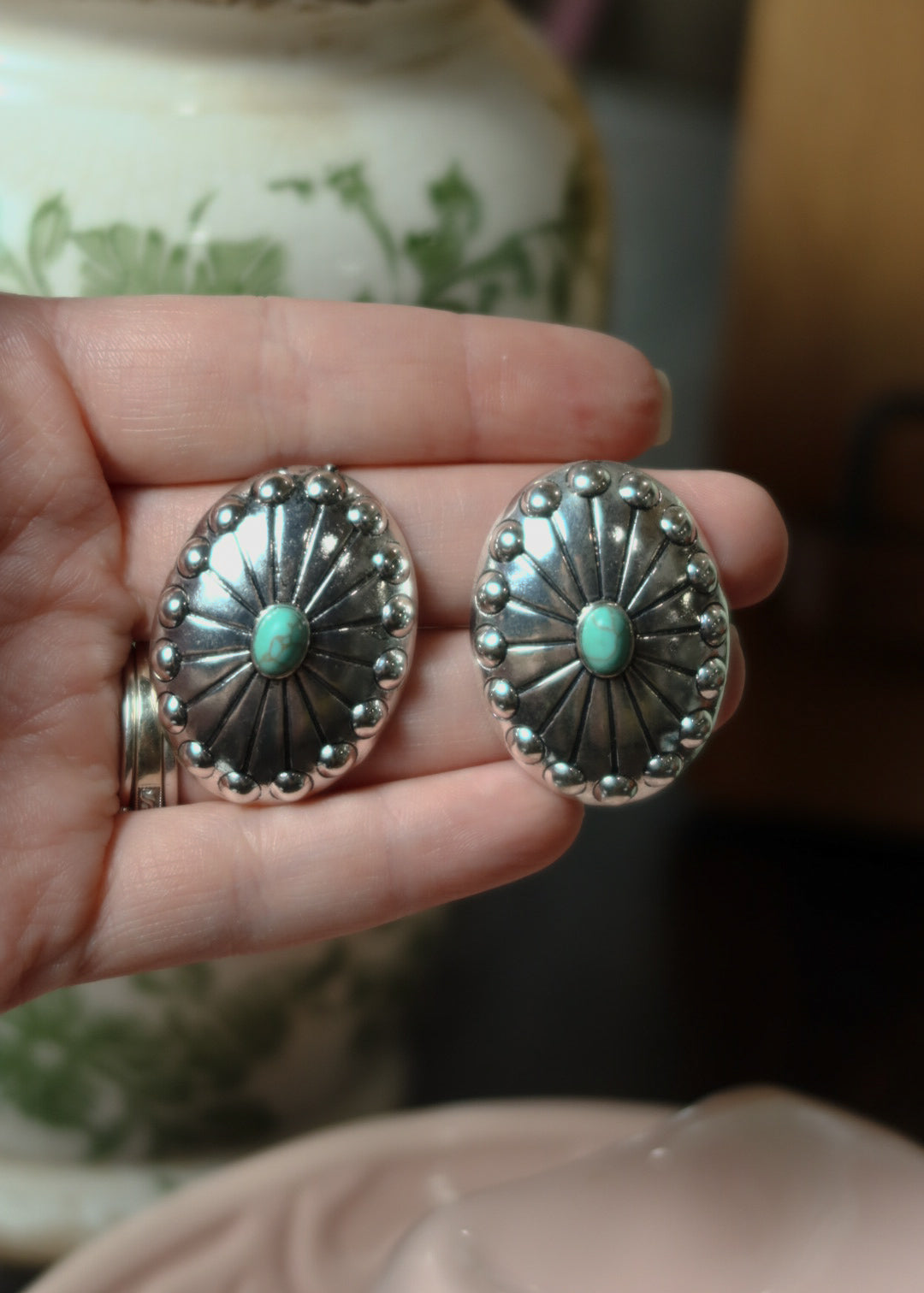 Rowdy Concho Post Earring