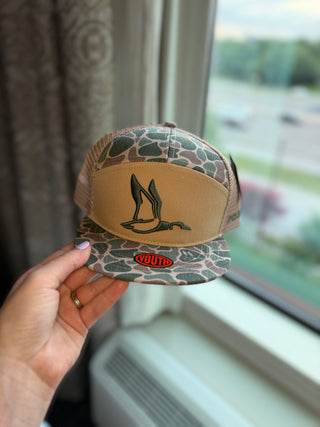Camo Mallard Trucker- YOUTH