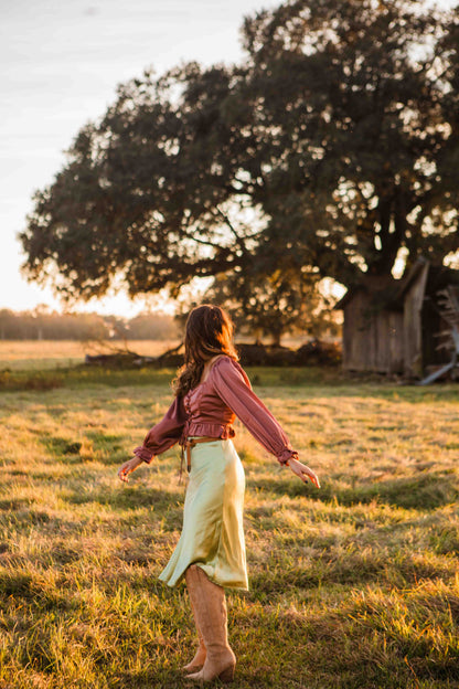 The Della Raye Skirt- Sage