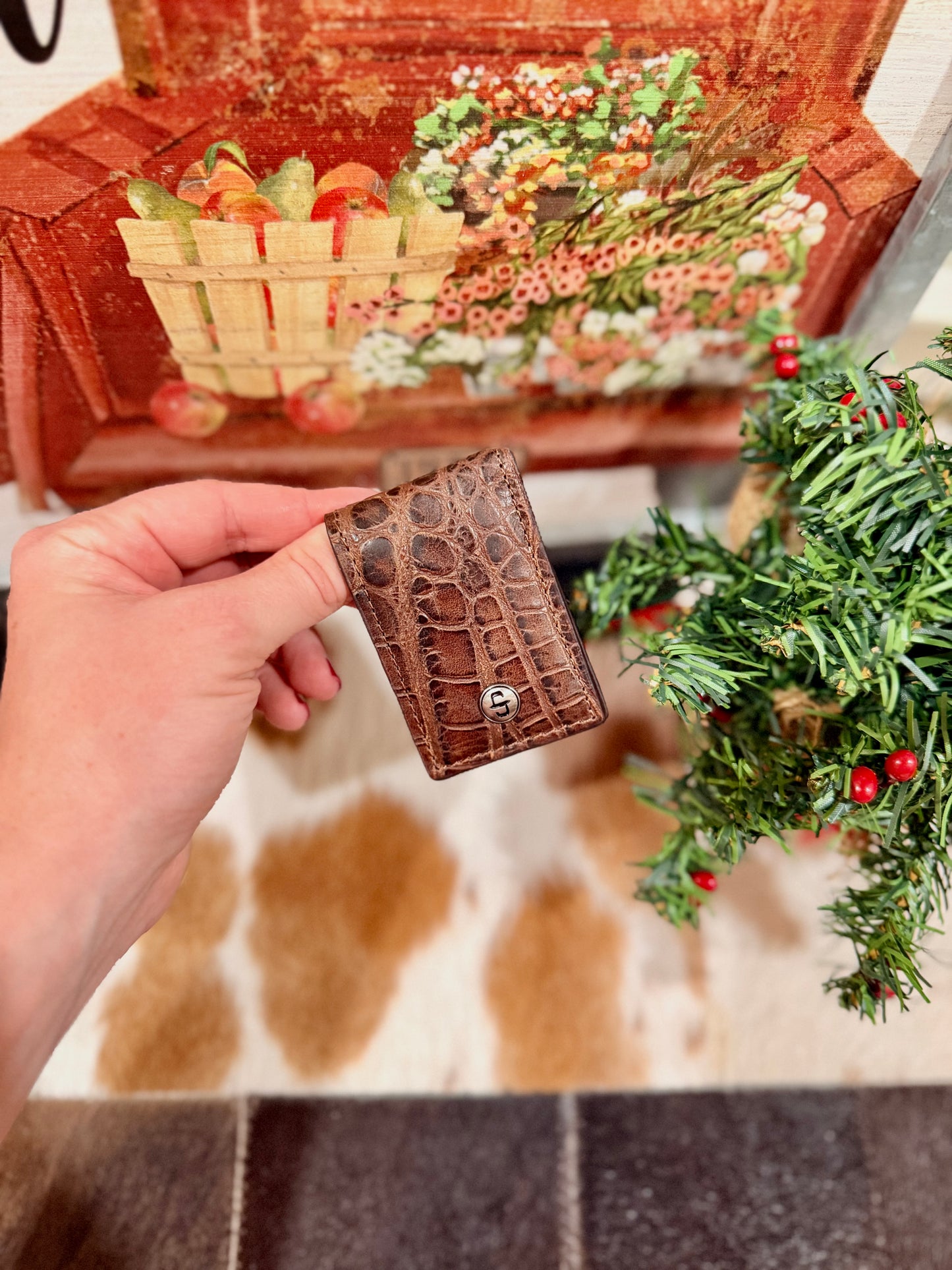 Stetson Money Clip- Cognac